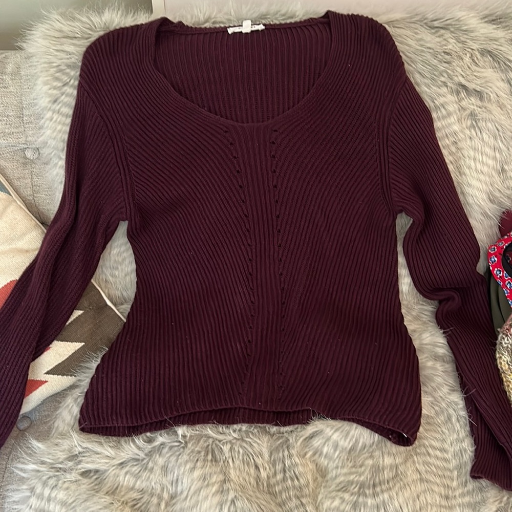 Splendid plum sweater